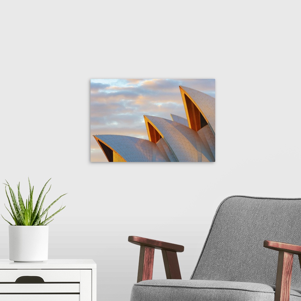 A modern room featuring Australia, New South Wales, Sydney, Sydney Opera House, Close-up at sunrise