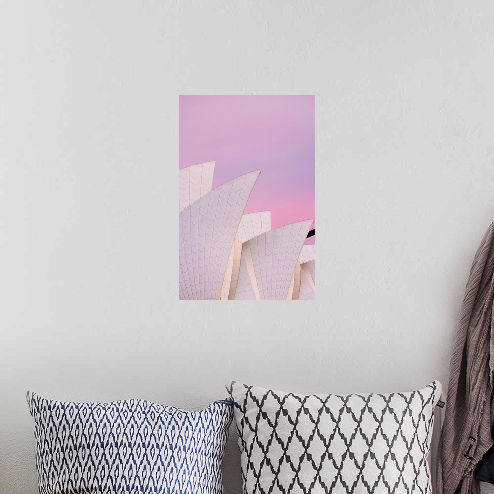 A bohemian room featuring Australia, New South Wales, Sydney, Sydney Opera House, Close-up of Opera House at dawn