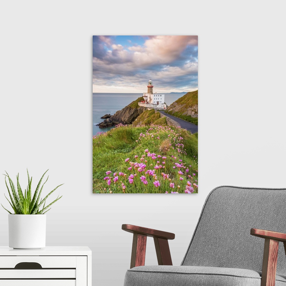 A modern room featuring Baily lighthouse, Howth, County Dublin, Ireland, Europe.