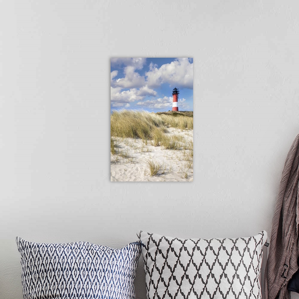 A bohemian room featuring Beach and lighthouse Hoernum, Sylt, Schleswig-Holstein, Germany.