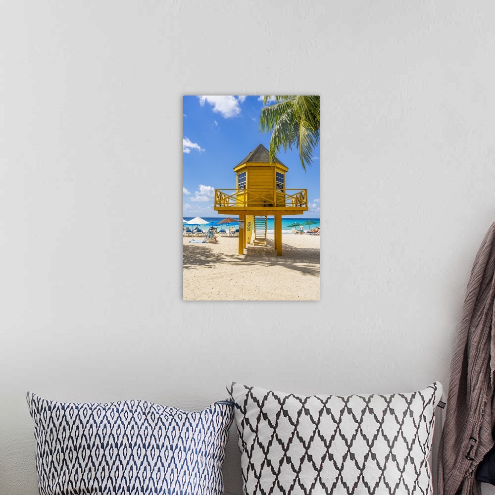 A bohemian room featuring Beach hut, Rockley Beach, Barbados, Caribbean