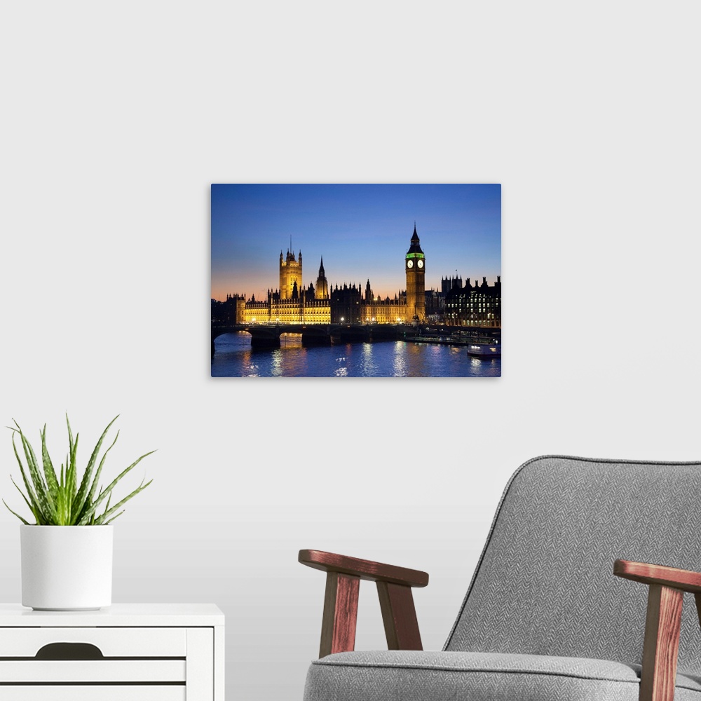 A modern room featuring London, England