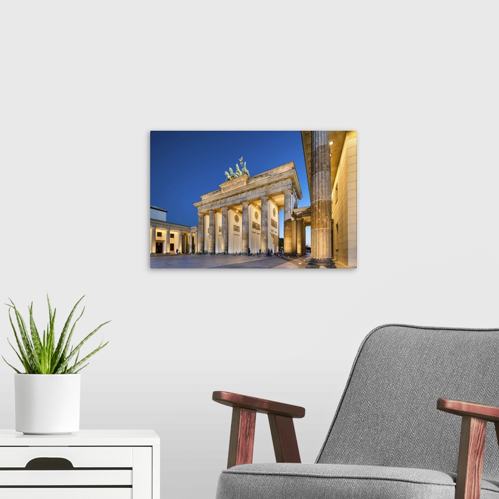 A modern room featuring Brandenburg Gate, Pariser Platz, Berlin, Germany.
