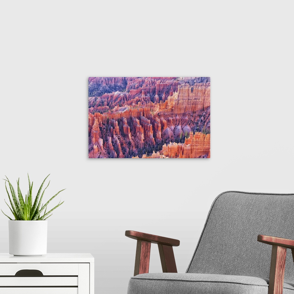 A modern room featuring Bryce Canyon, Bryce Canyon National Park, Utah, USA.