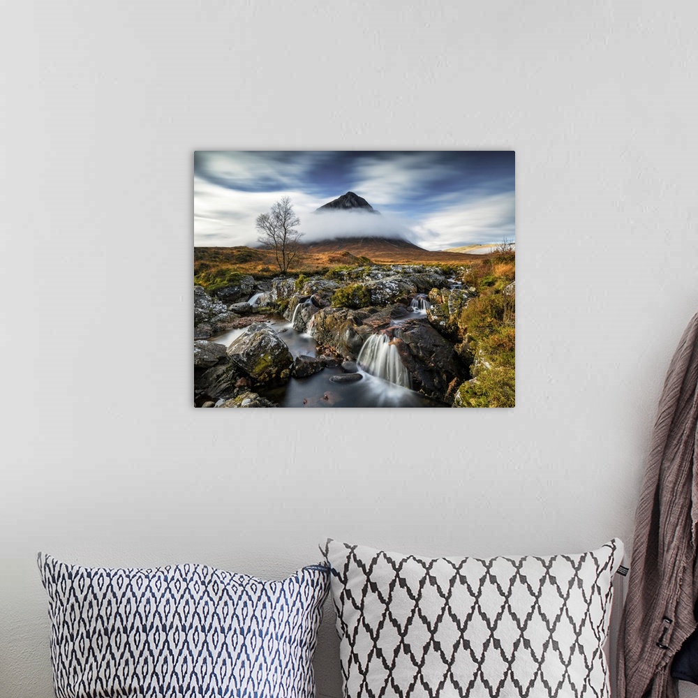 A bohemian room featuring Buachaille Etive Mor & River Coupall, Glen Coe, Highlands, Scotland