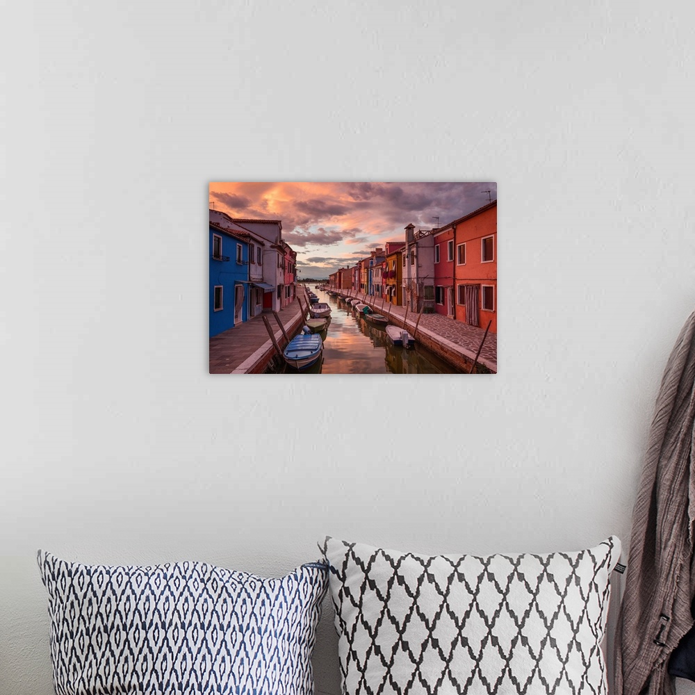 A bohemian room featuring Burano, Venezia, Veneto, Italy, Europe