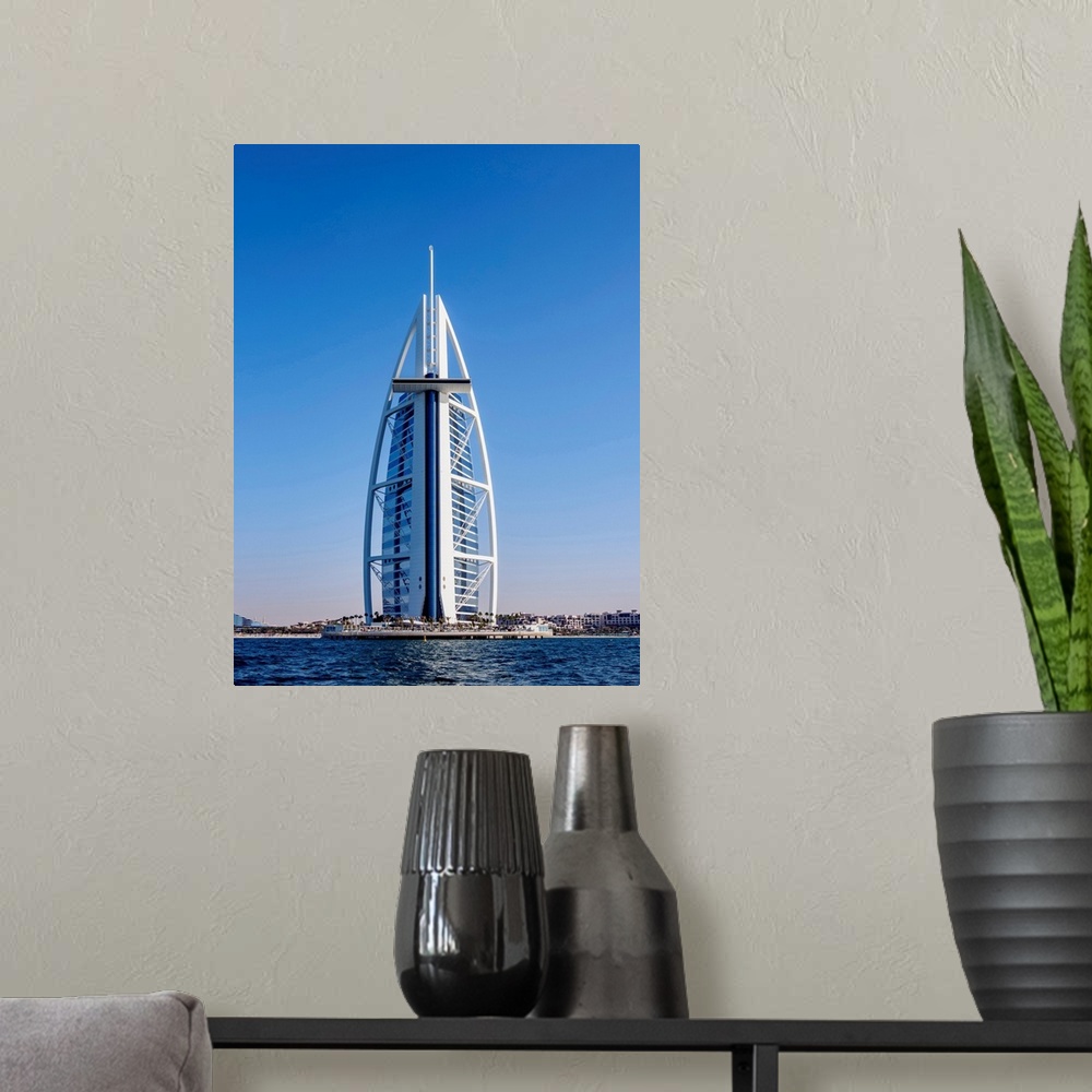 A modern room featuring Burj Al Arab Luxury Hotel, Dubai, United Arab Emirates