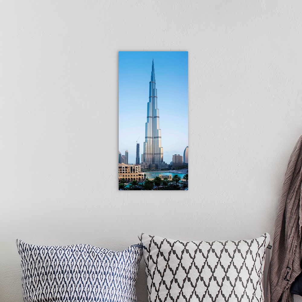 A bohemian room featuring Burj Khalifa (world's tallest building), Downtown, Dubai, United Arab Emirates