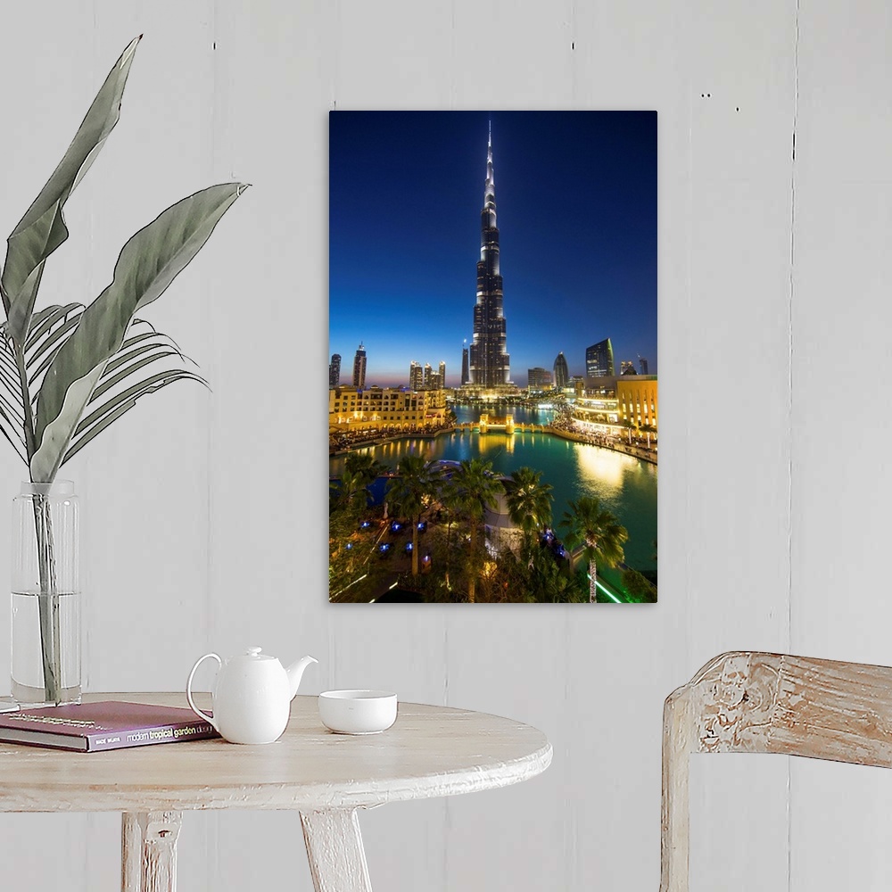 A farmhouse room featuring Burj Khalifa (world's tallest building), Downtown, Dubai, United Arab Emirates