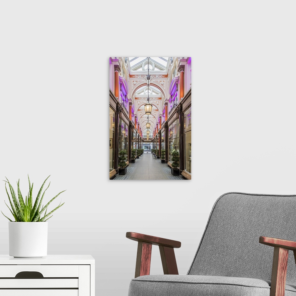 A modern room featuring Burlington Arcade, Mayfair, London, England, Uk