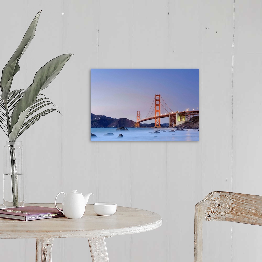 A farmhouse room featuring Usa, California, San Francisco, Baker's Beach and Golden Gate Bridge