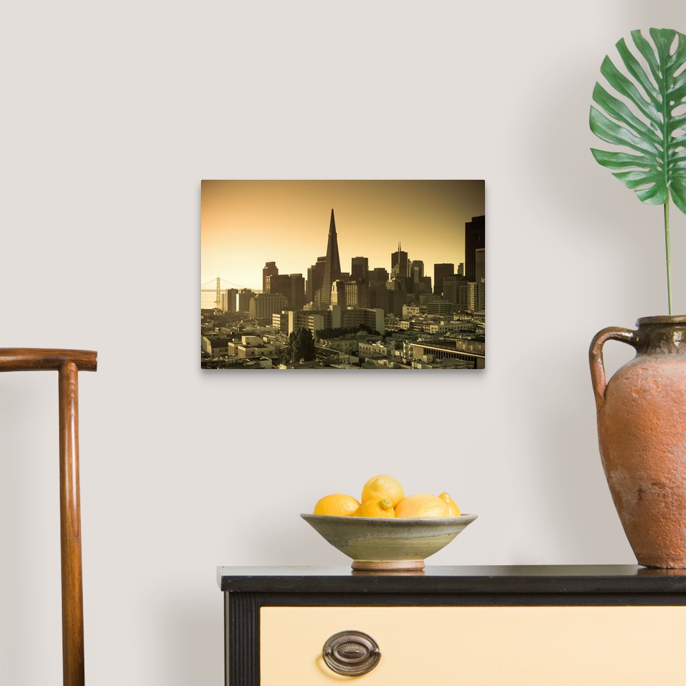 A traditional room featuring USA, California, San Francisco, Downtown and TransAmerica Building
