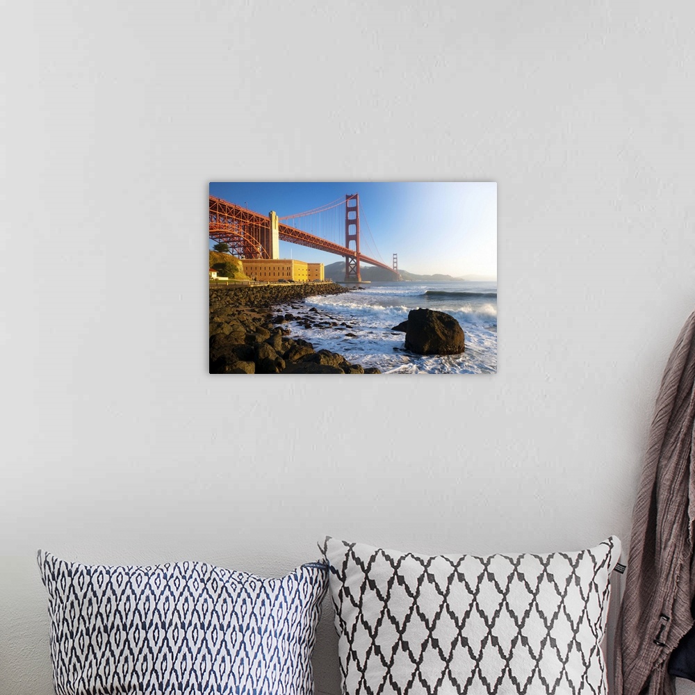 A bohemian room featuring USA, California, San Francisco, Golden Gate Bridge