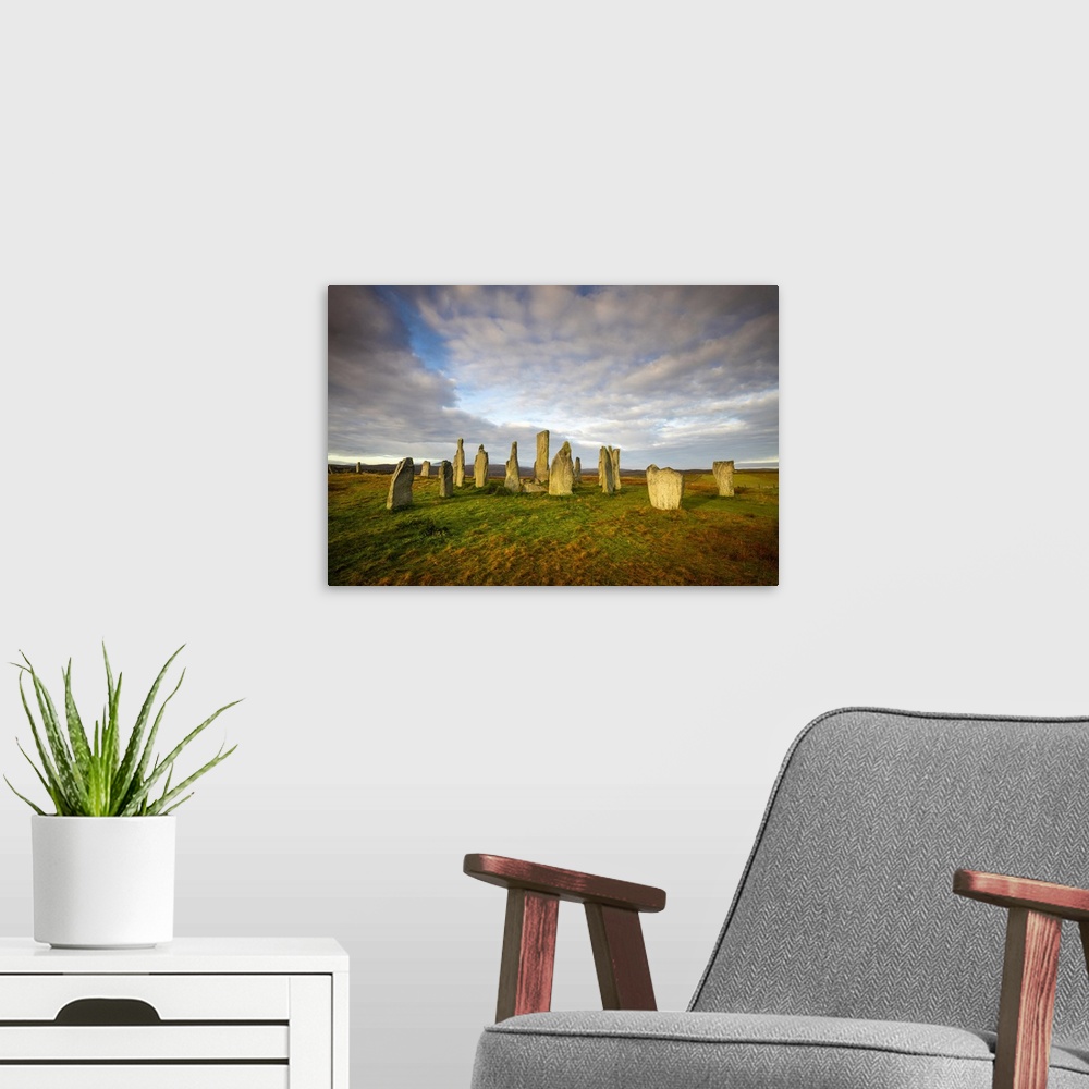 A modern room featuring Callanish Standing Stones, Isle of Lewis, Outer Hebrides, Scotland