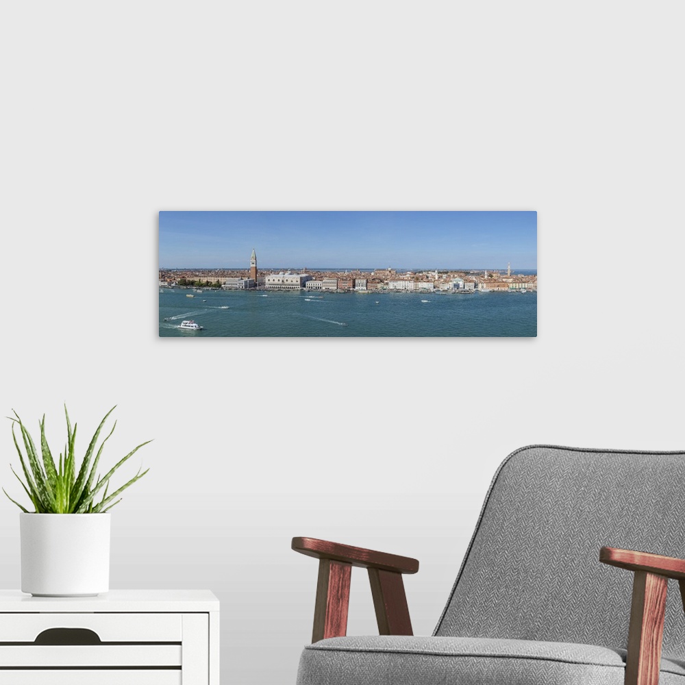 A modern room featuring Campanile and St. Mark's Square (Piazza San Marco) Venice, Italy.