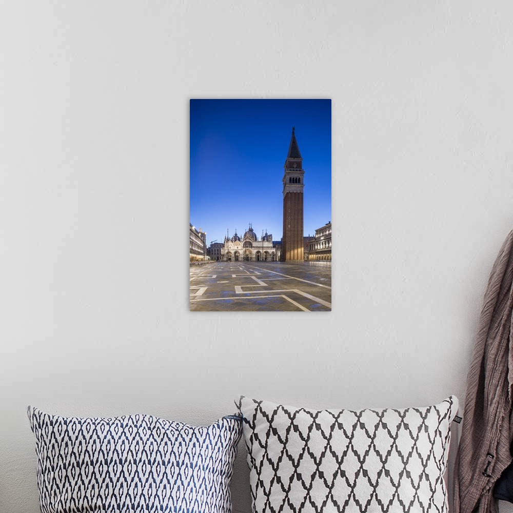 A bohemian room featuring Campanile, St. Mark's Square (Piazza San Marco) Venice, Italy.