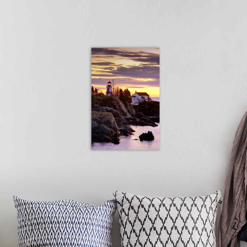 A bohemian room featuring Canada, New Brunswick, Campobello Island, East Quoddy (Head Harbour) Lighthouse