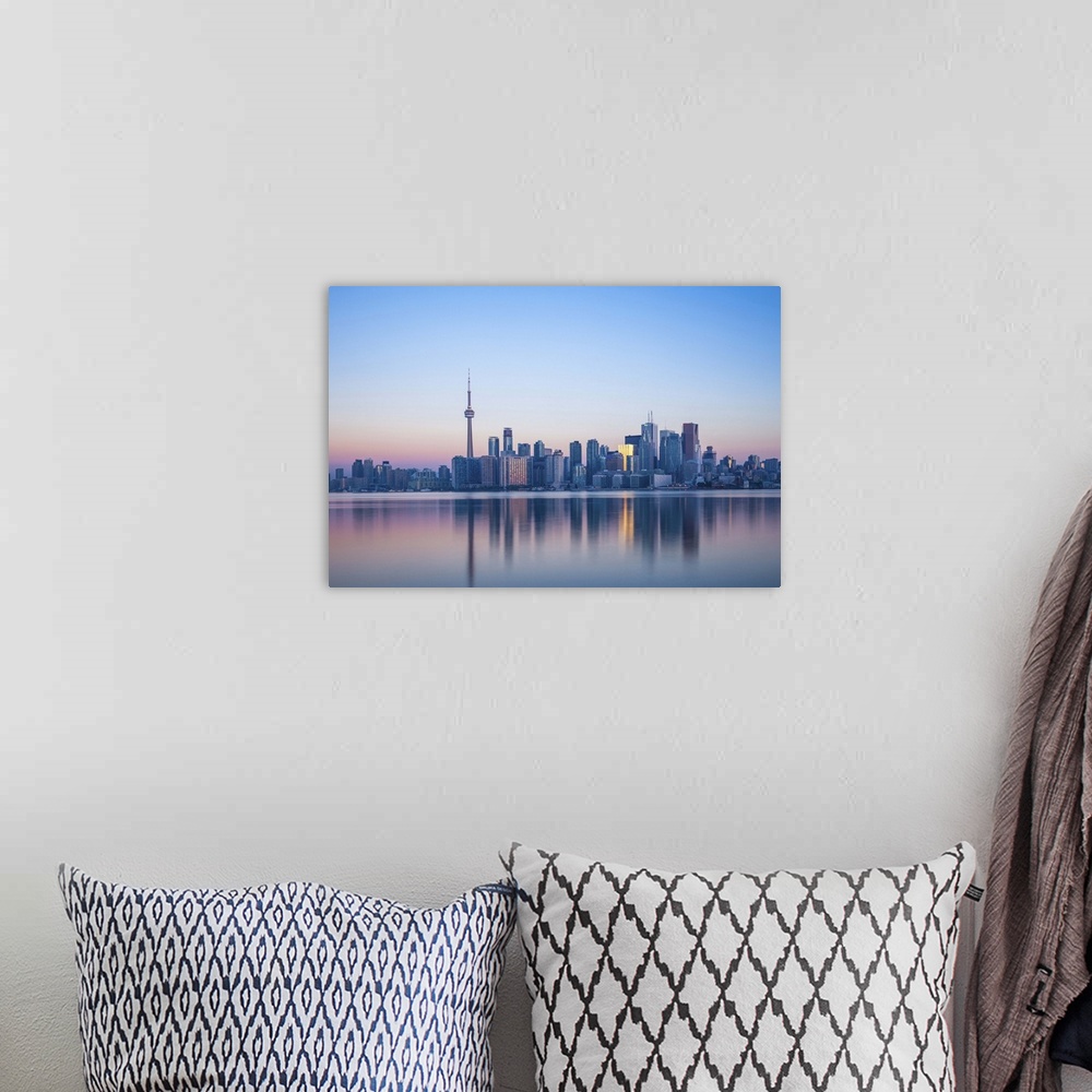 A bohemian room featuring Canada, Ontario, Toronto, View of CN Tower and city skyline