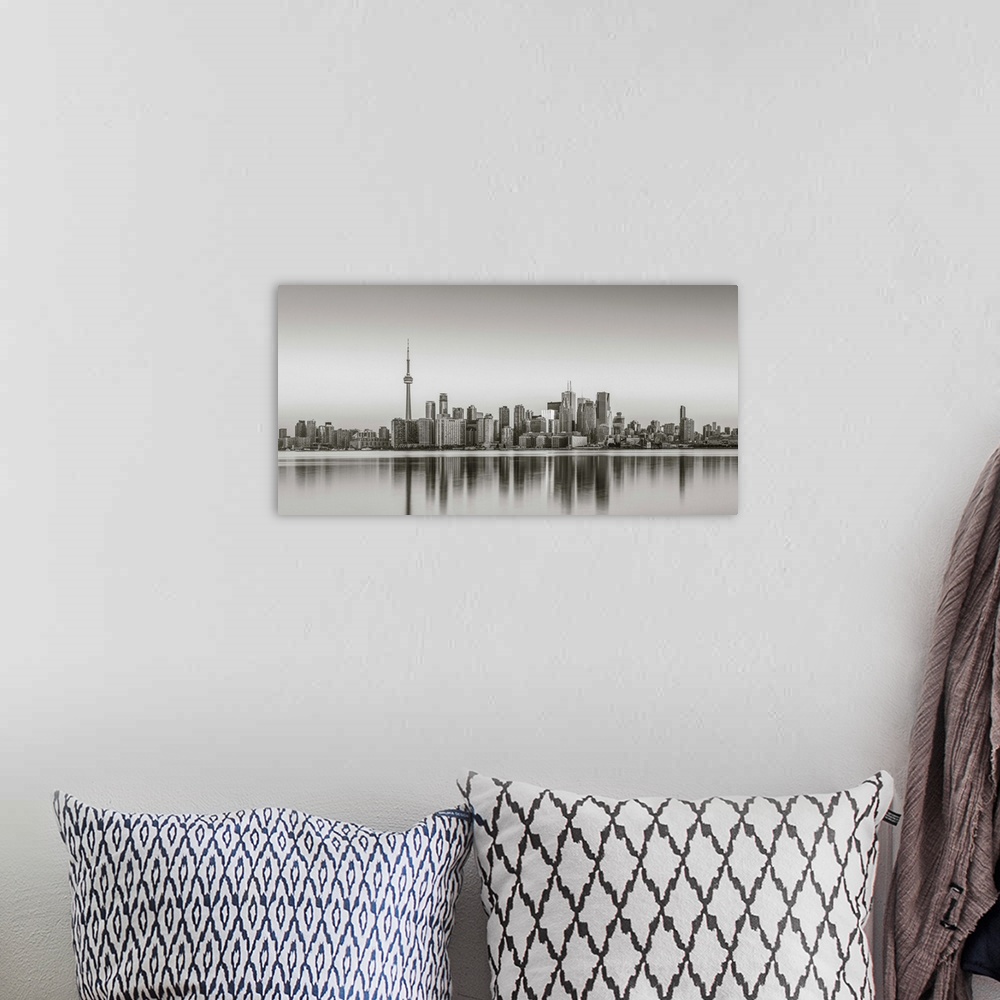 A bohemian room featuring Canada, Ontario, Toronto, View of CN Tower and city skyline