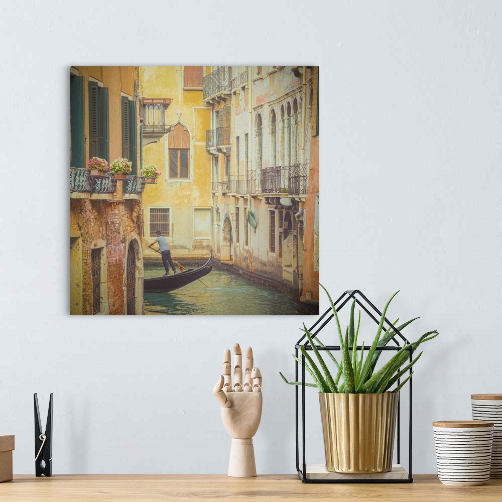 A bohemian room featuring Canal in the San Marco area, Venice, Veneto, Italy.