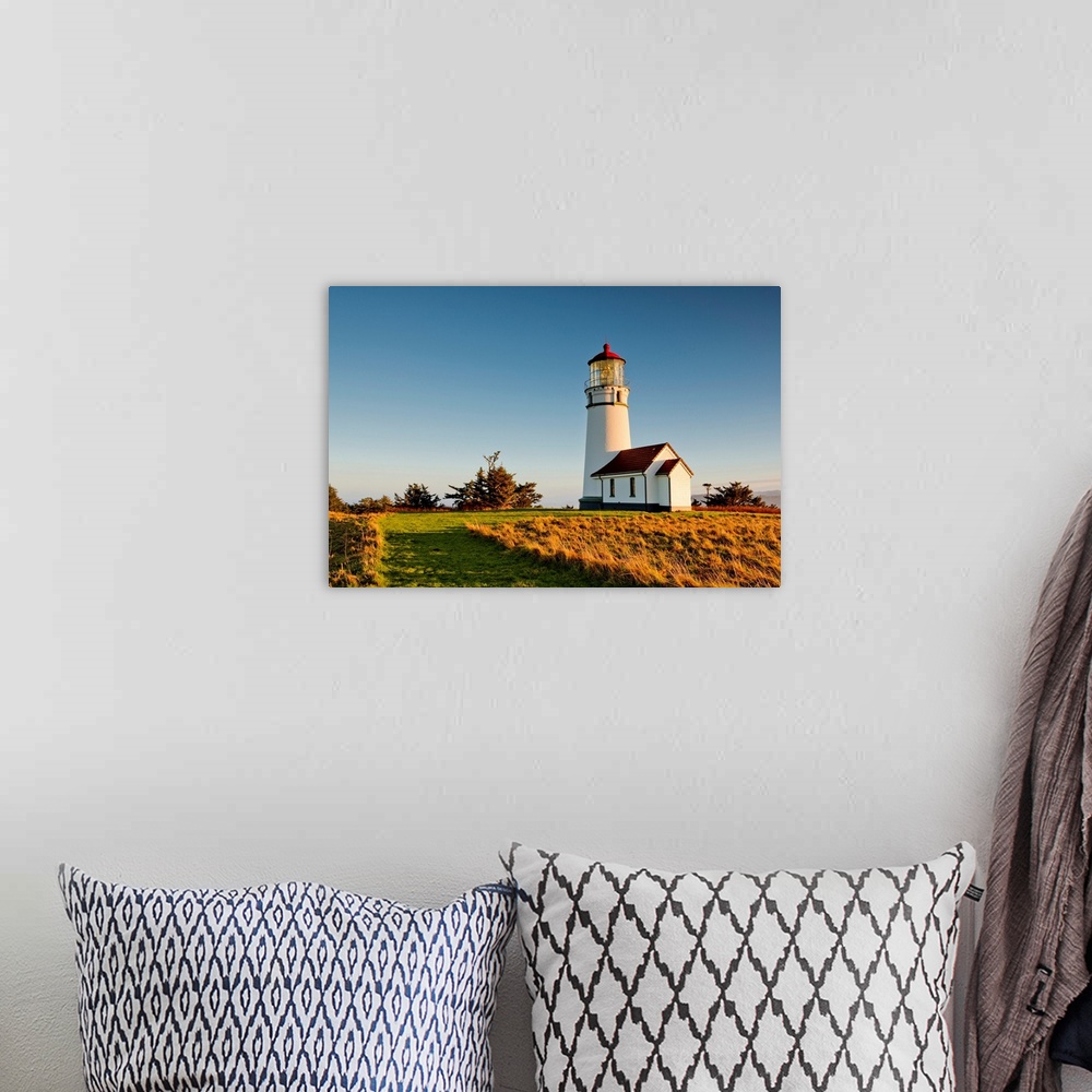 A bohemian room featuring Cape Blanco Lighthouse, Oregon, Usa