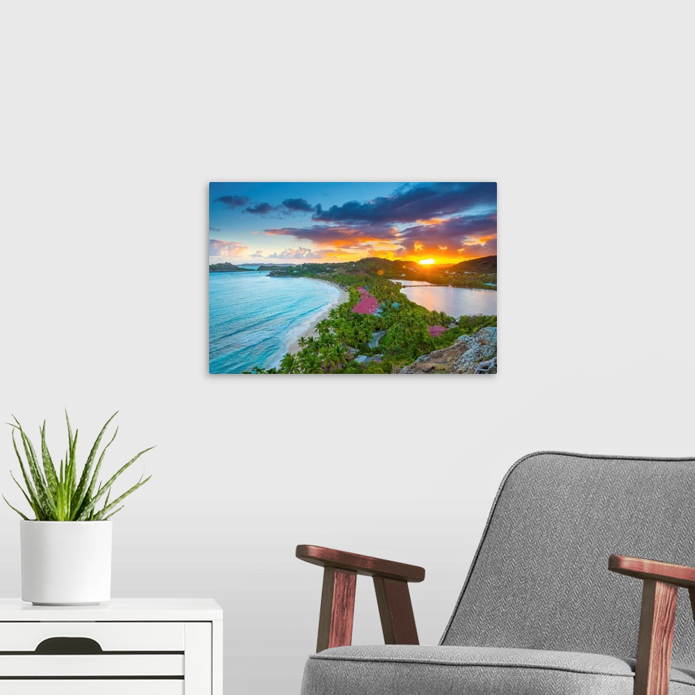 A modern room featuring Caribbean, Antigua, Galley Bay, Galley Bay Beach, Sunrise.