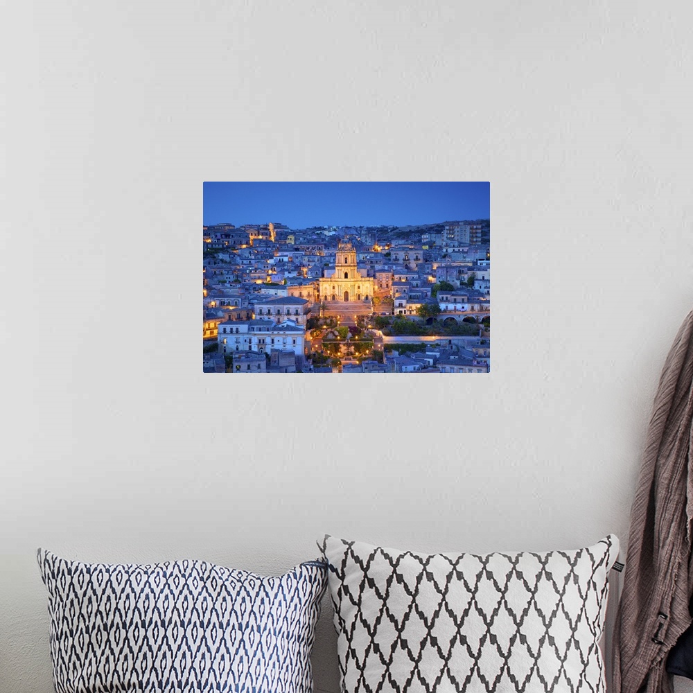 A bohemian room featuring Cathedral of San Giorgio, Modica, Sicily, Italy