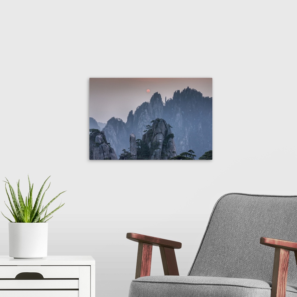 A modern room featuring China, Anhui Province, Huangshan National Park
