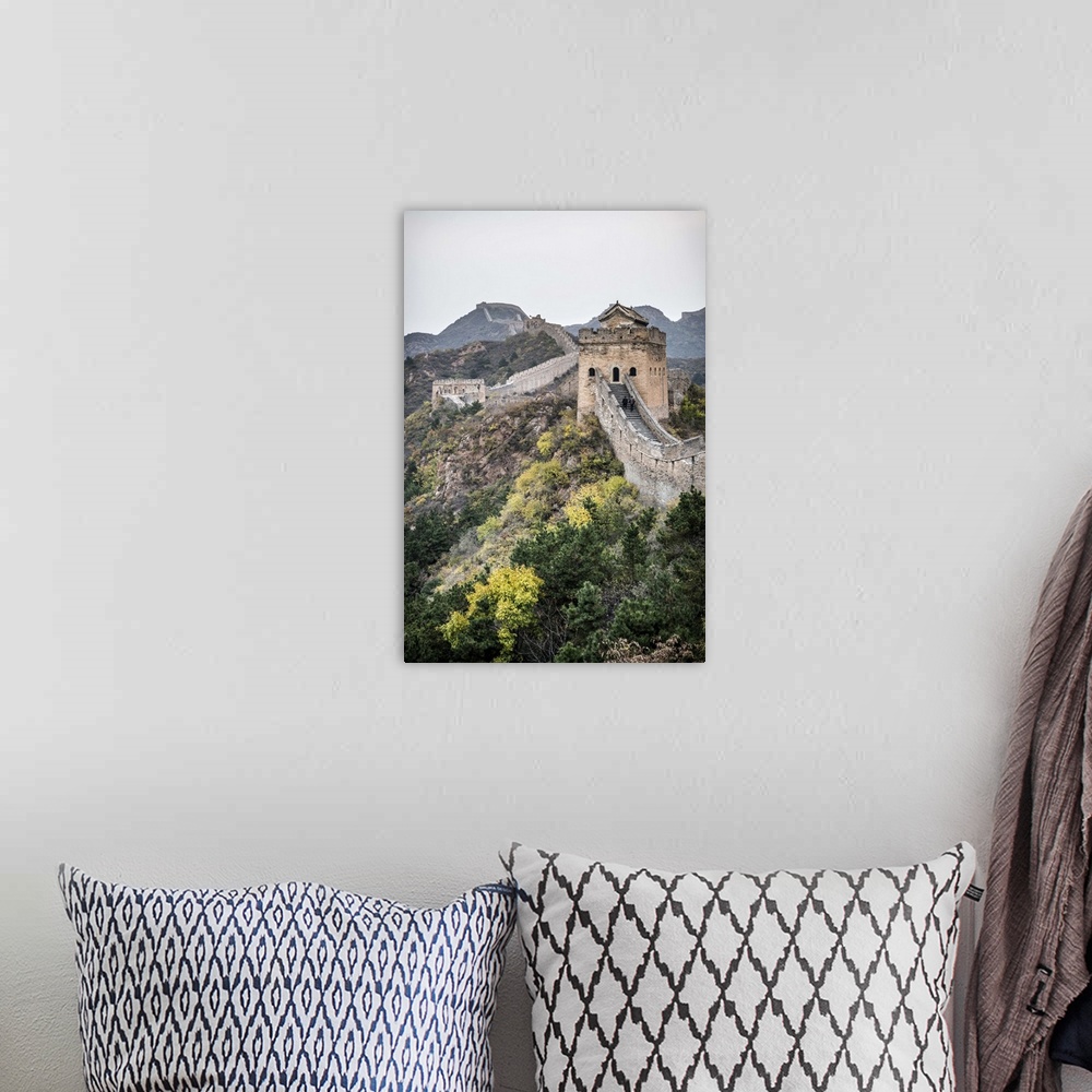A bohemian room featuring China, Hebei Province, Luanping County, Jinshanling, Great Wall of China (UNESCO World Heritage S...