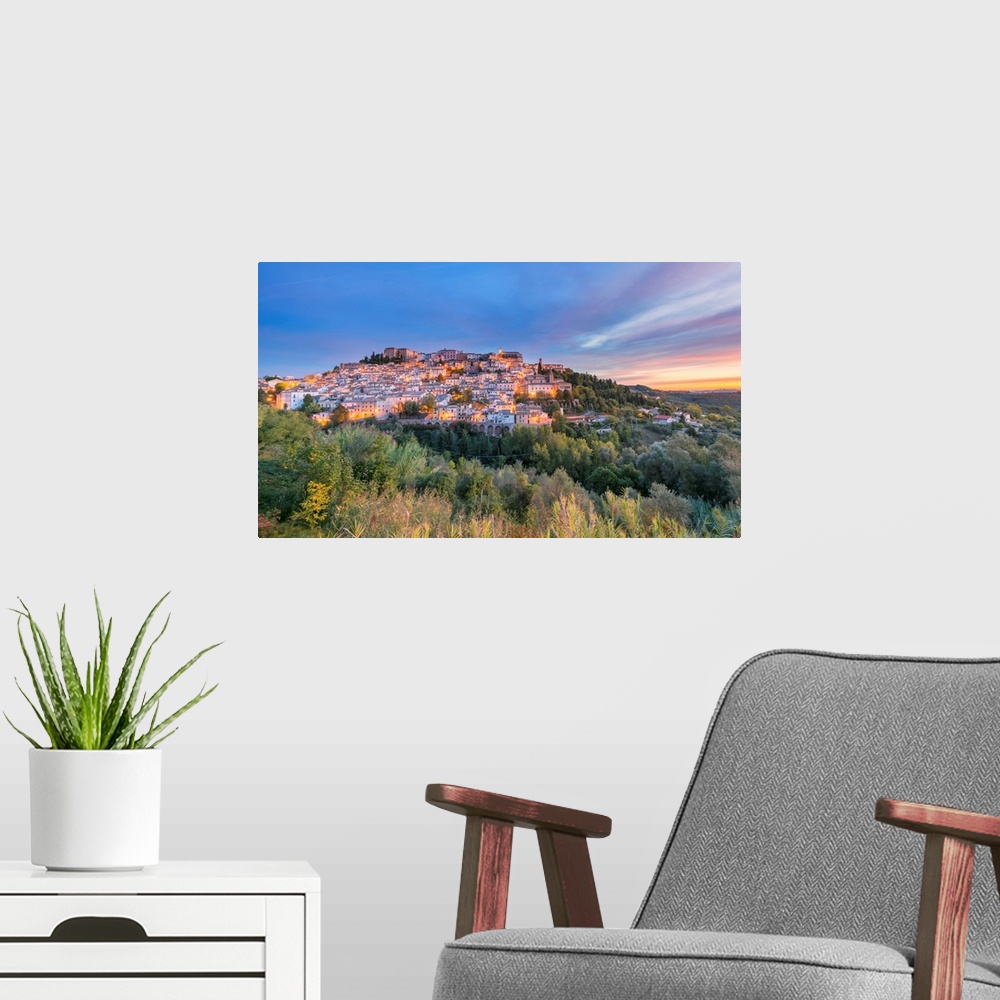 A modern room featuring Citta Sant'Angelo At Sunrise-Europe, Italy, Abruzzo, Citta Sant'Angelo, Pescara