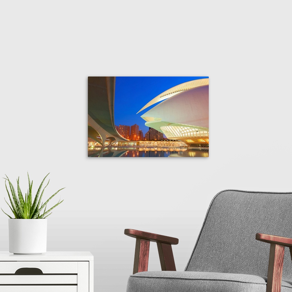 A modern room featuring City of Arts and Sciences, Valencia, Spain.