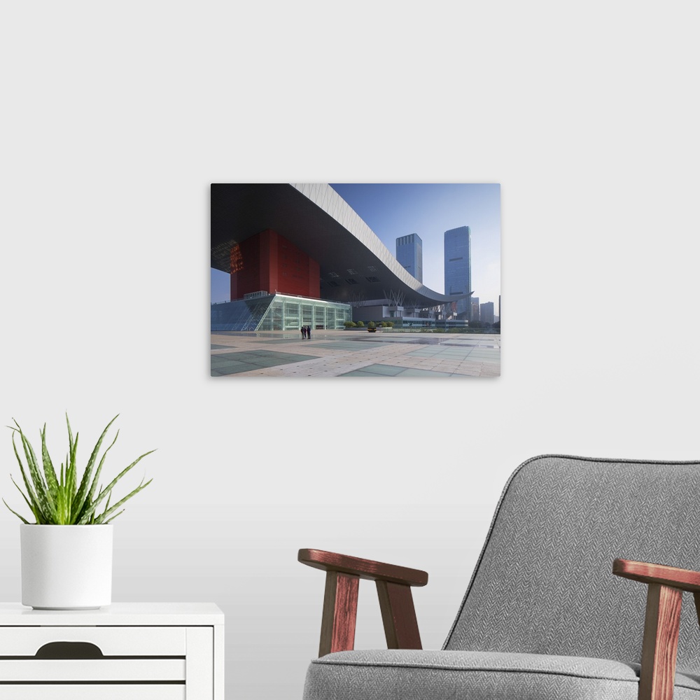 A modern room featuring Civic Centre and Civic Square, Futian, Shenzhen, Guangdong, China.
