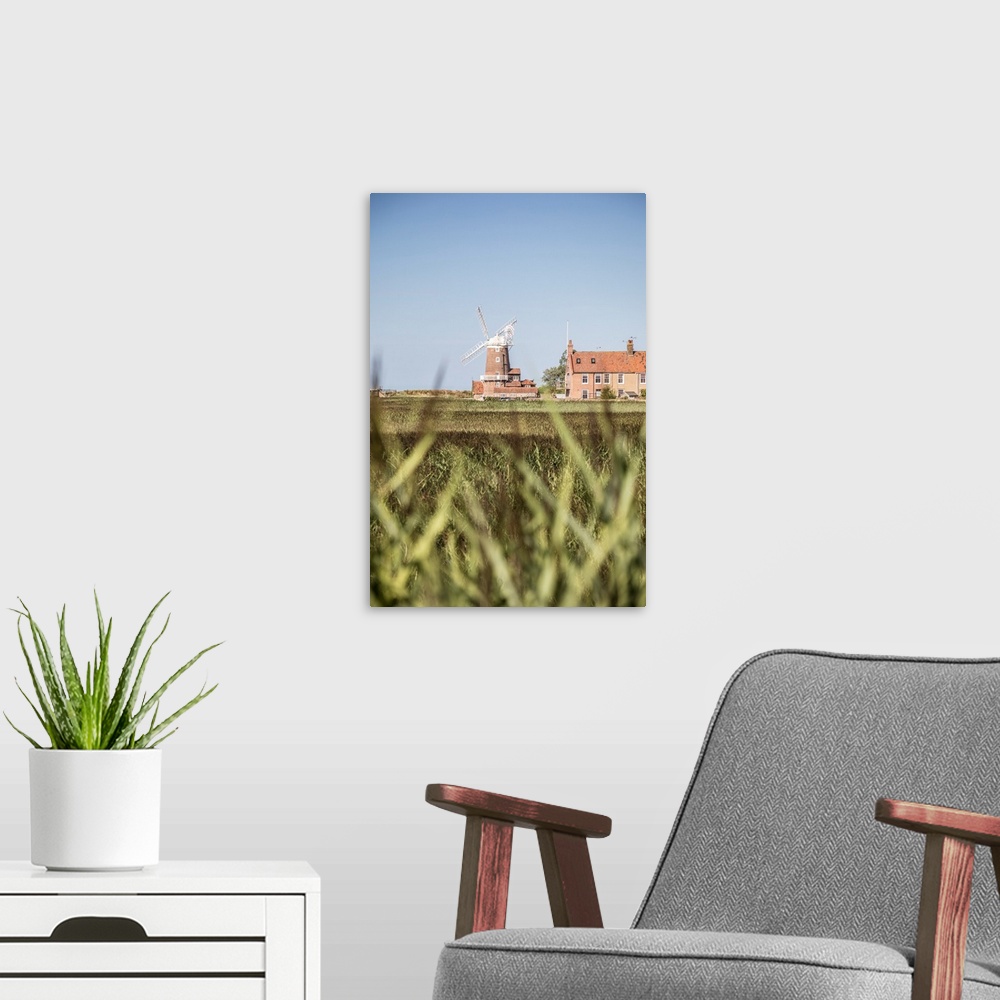 A modern room featuring Cley Windmill, Cley next the Sea, Norfolk, England, UK.