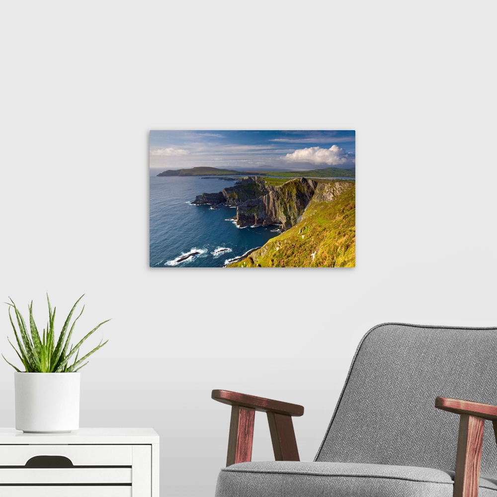 A modern room featuring Coastal Cliffs near  Valentia Island, Co Kerry, Ireland