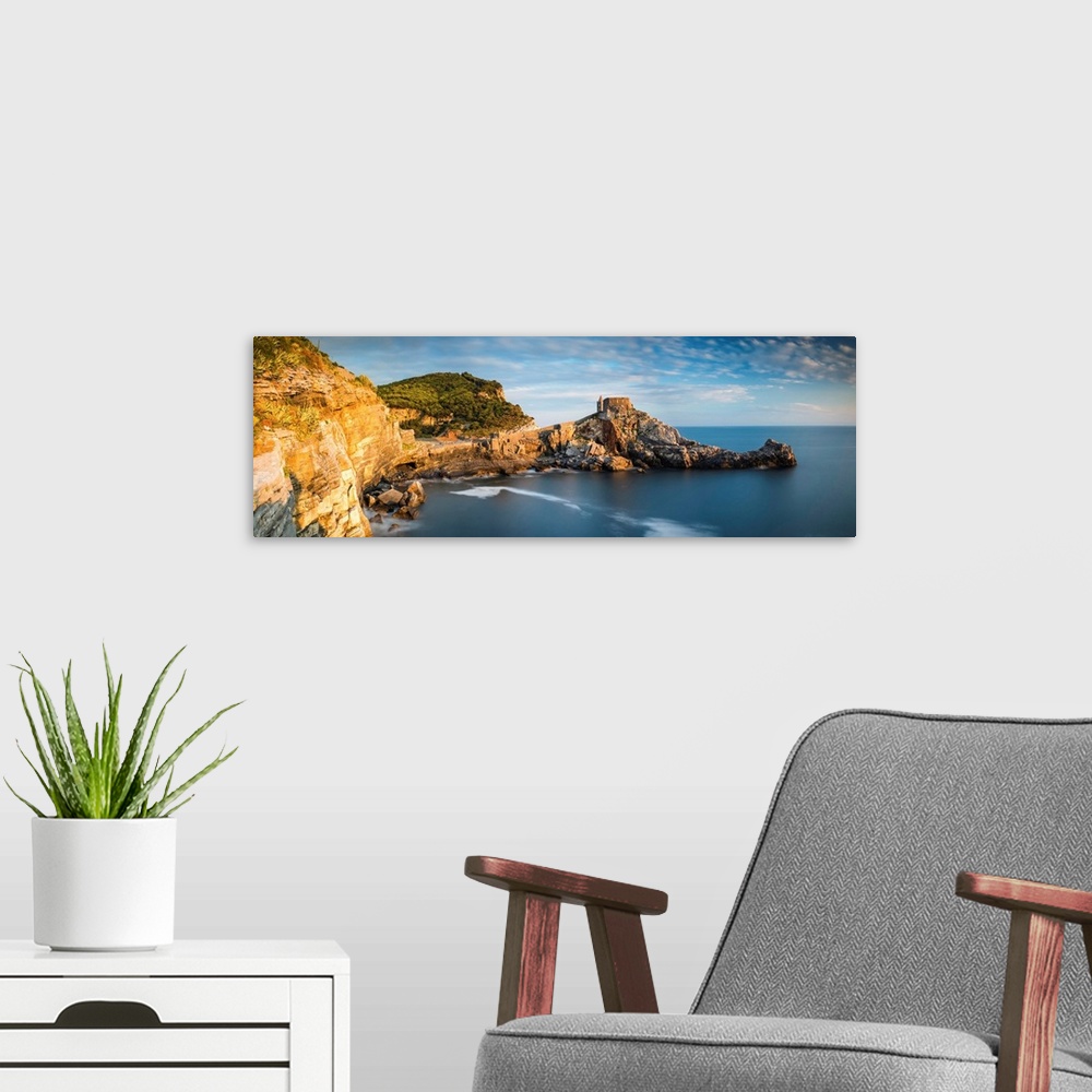 A modern room featuring Coastline At Portovenere, Liguria, Italy