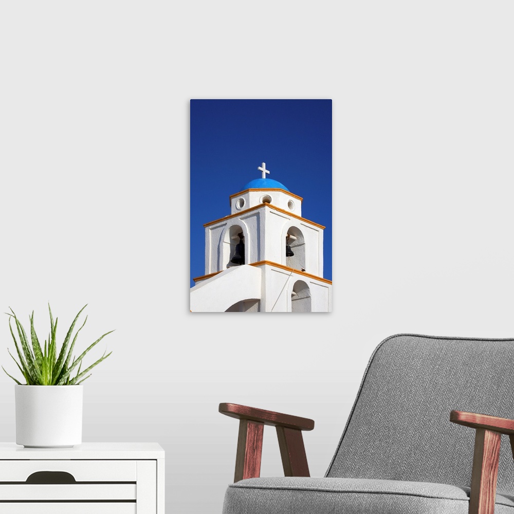 A modern room featuring Colourful Church, Oia, Santorini, Greece