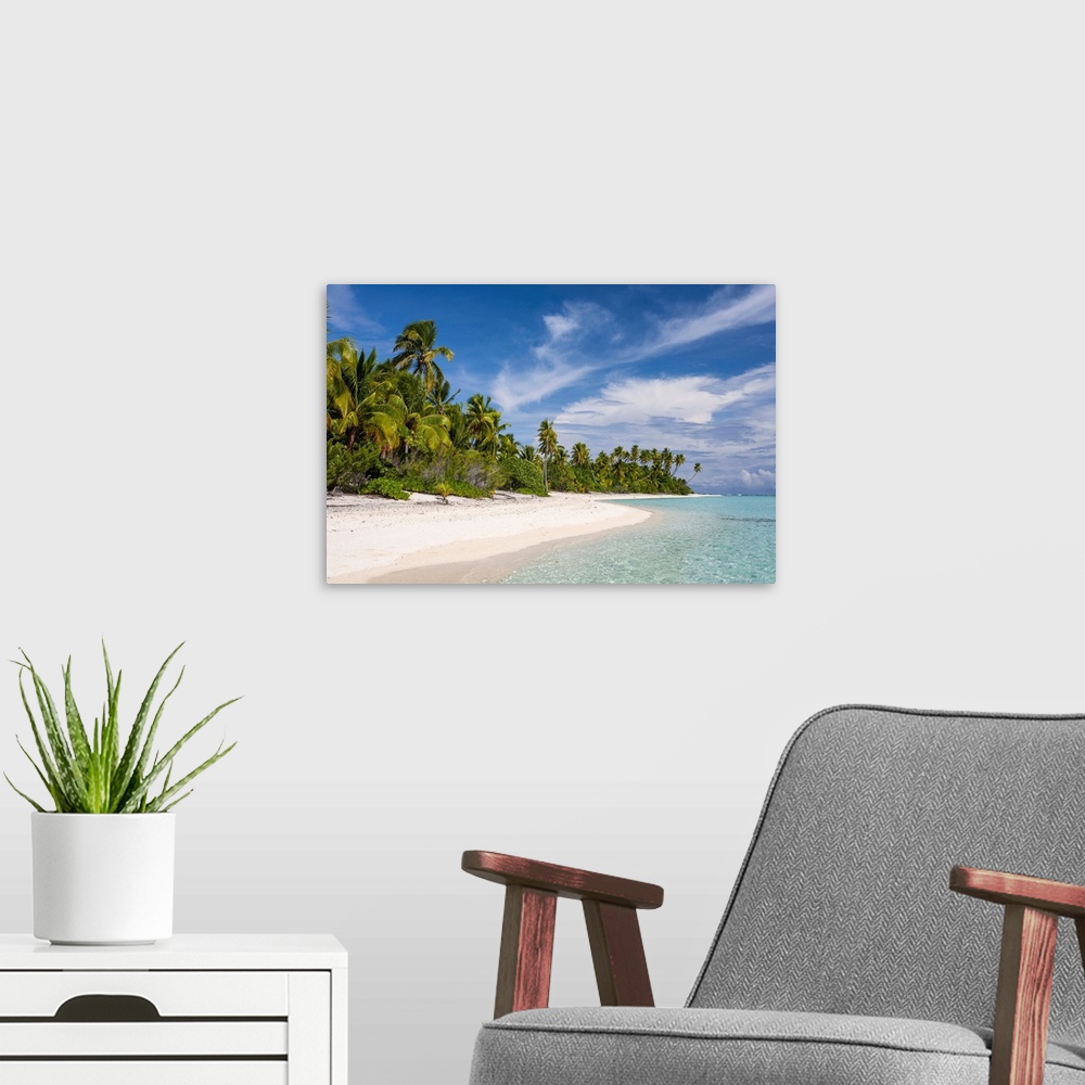 A modern room featuring Cook Islands, Aitutaki Atoll, Tropical Island And Beach