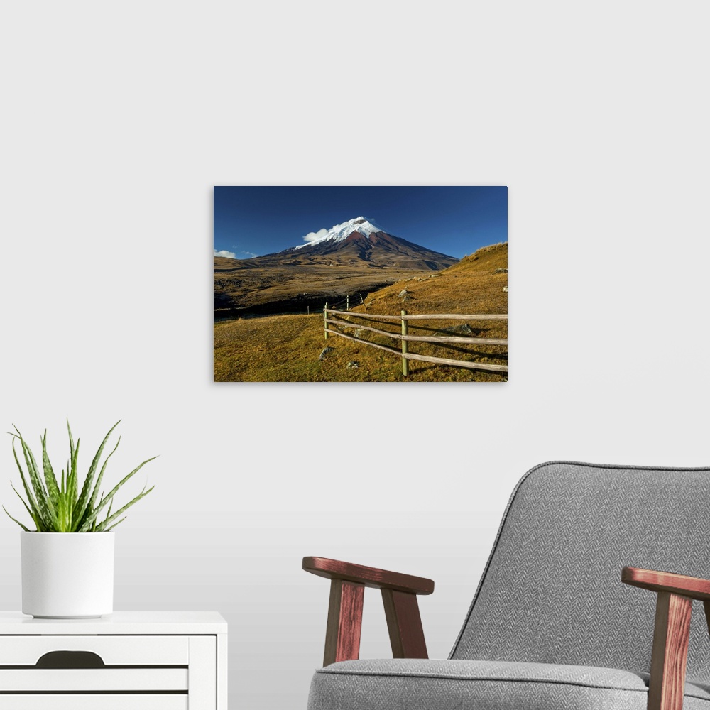 A modern room featuring Cotopaxi National Park, Snow-Capped Cotopaxi Volcano, One OF The Highest Active Volcanoes, High P...