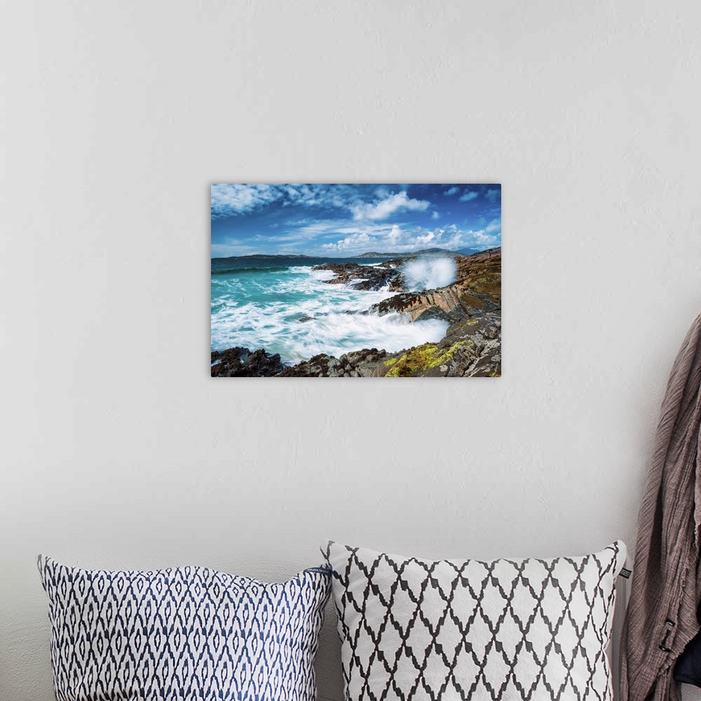 A bohemian room featuring Crashing Wave, Isle Of Harris, Outer Hebrides, Scotland