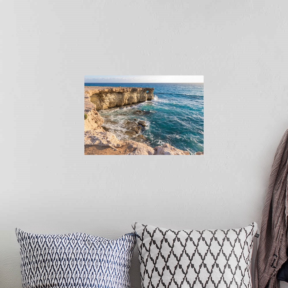 A bohemian room featuring Cyprus, Ayia Napa, The Sea Caves At Cape Greco