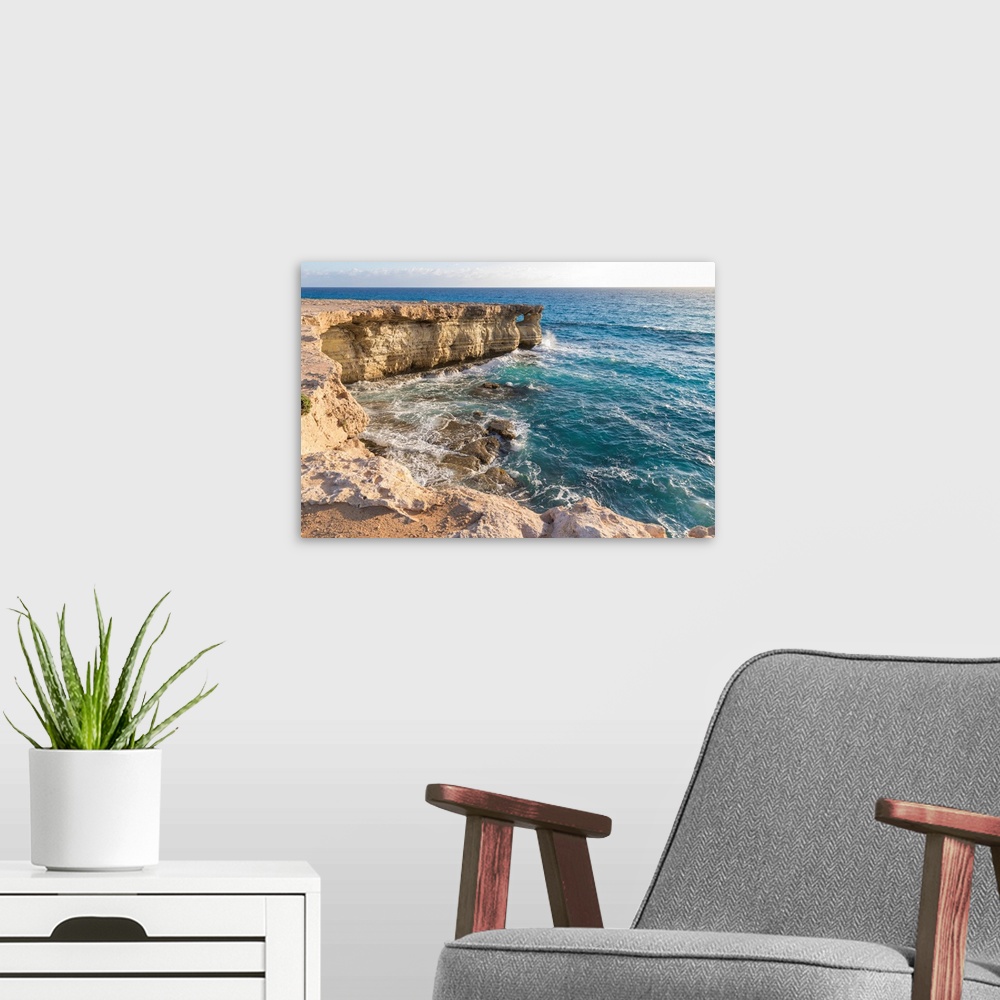 A modern room featuring Cyprus, Ayia Napa, The Sea Caves At Cape Greco