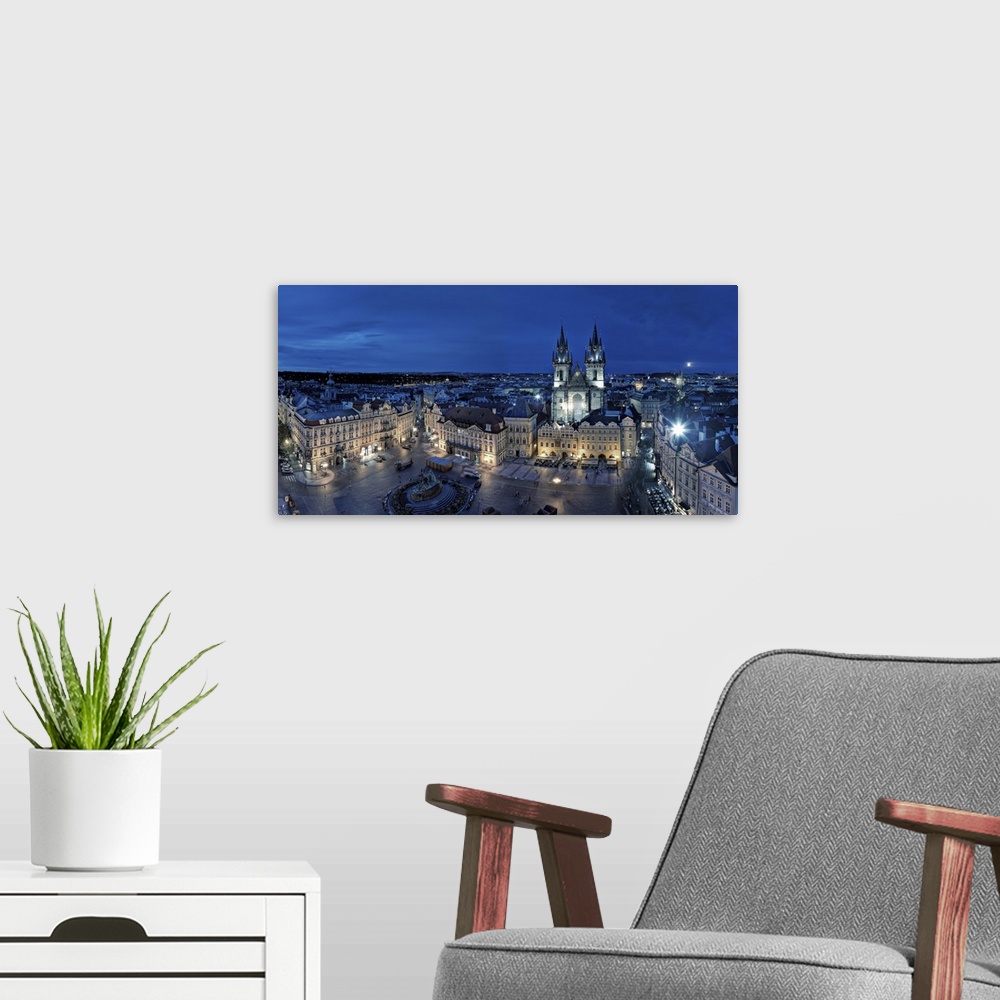 A modern room featuring Czech Republic, Prague, Stare Mesto (Old Town), Old Town Square and Church of our Lady before Tyn