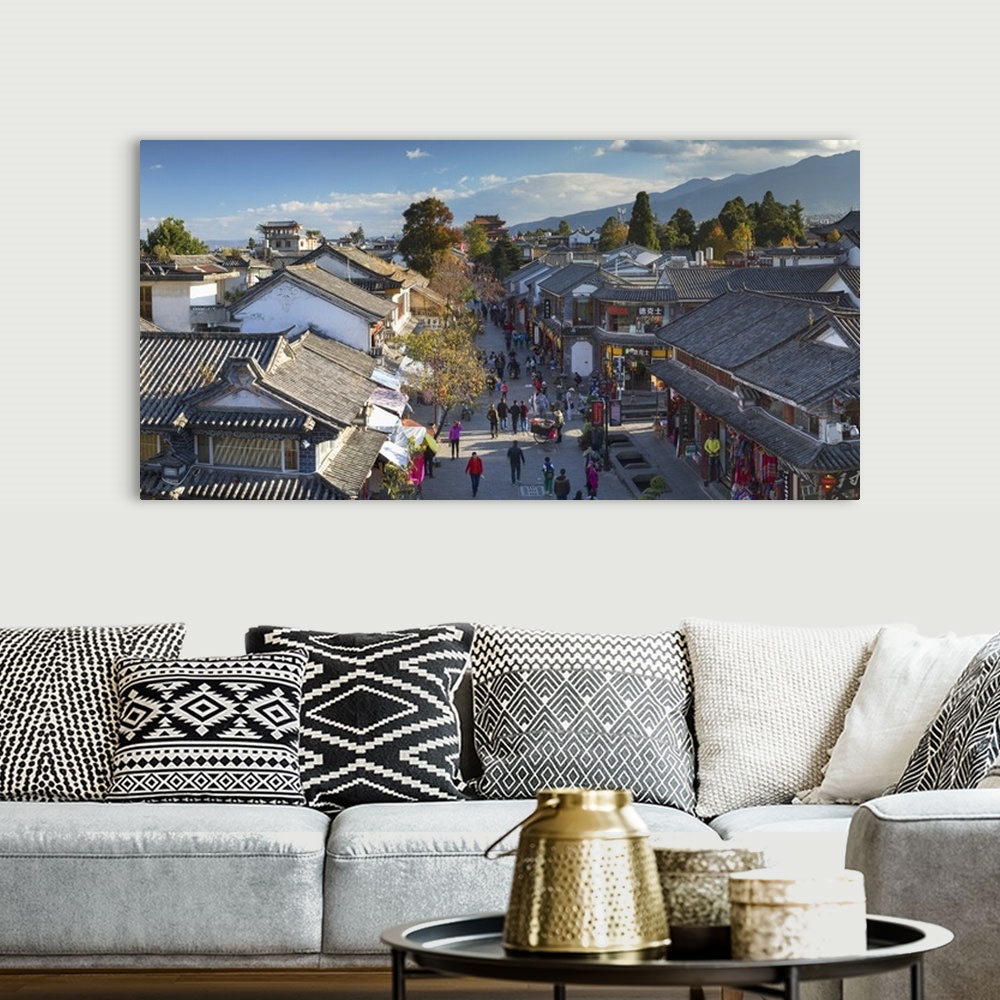 A bohemian room featuring View of Dali, Yunnan, China.