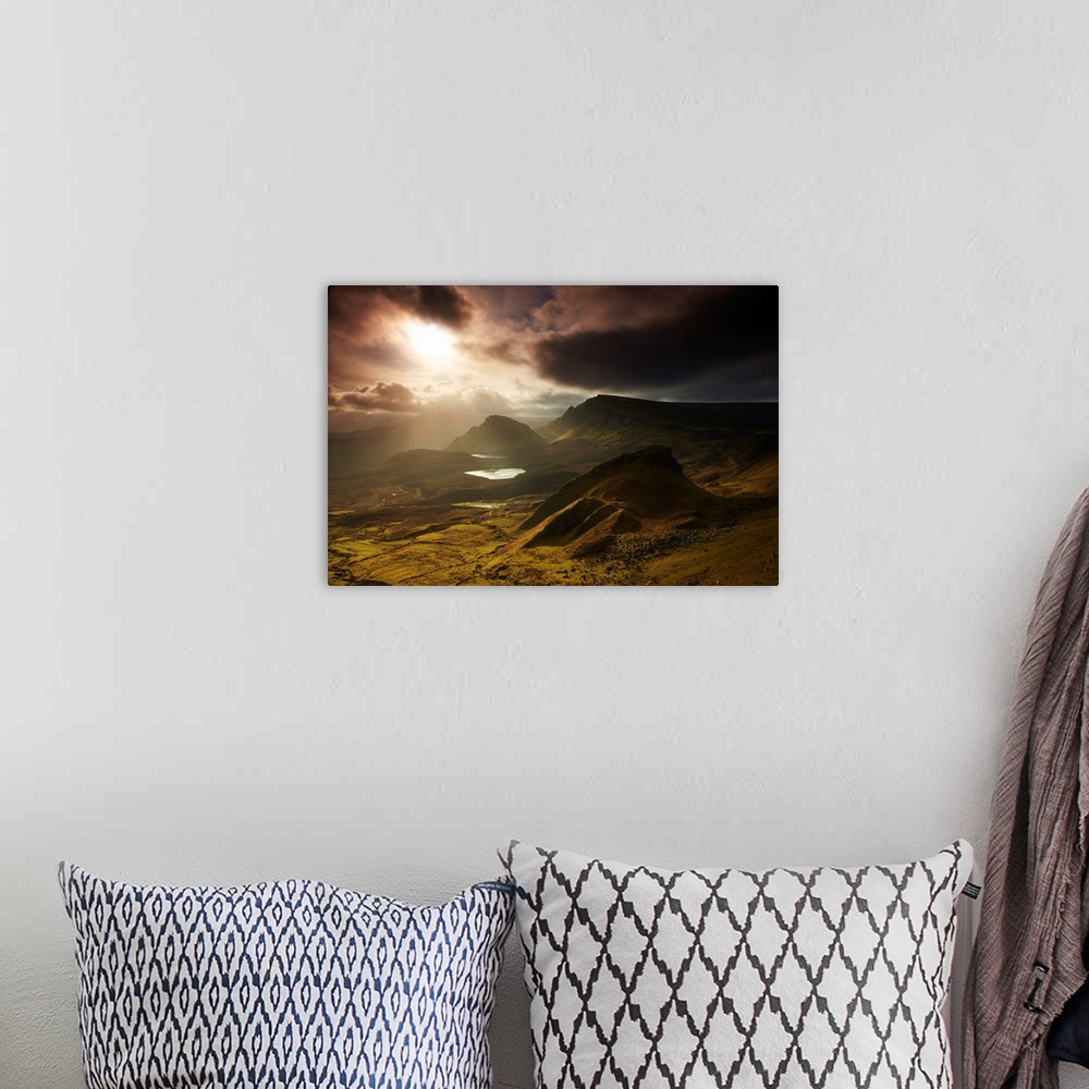 A bohemian room featuring Dawn On The Trotternish, Near The Quirang, Isle Of Skye, Highland Region, Scotland