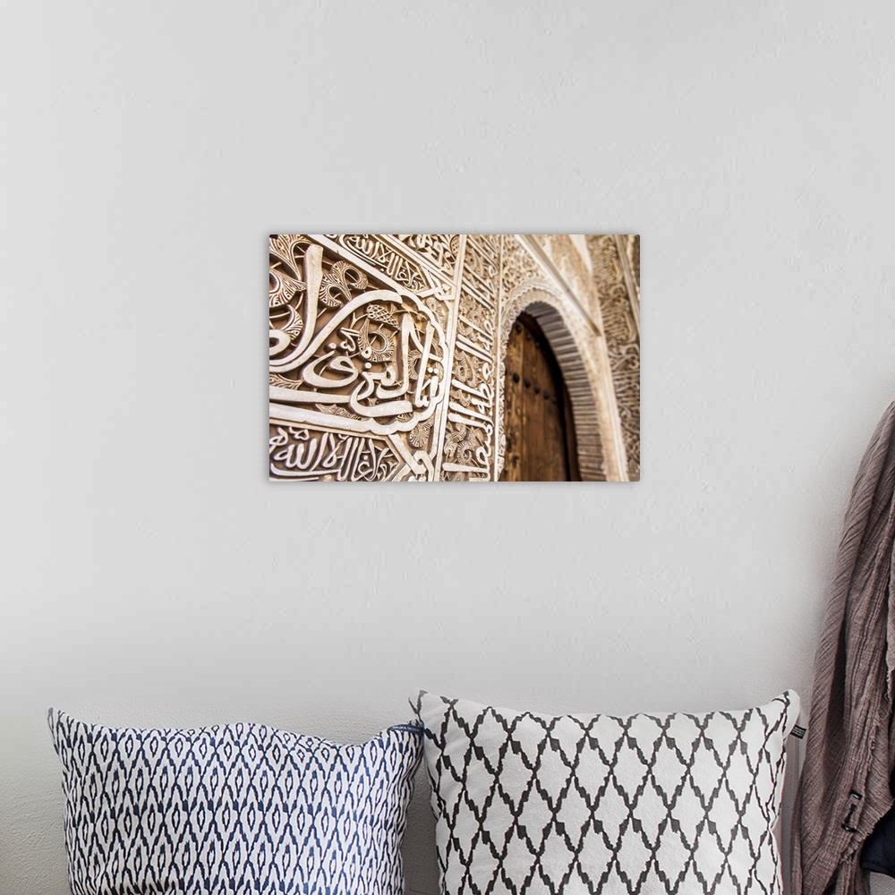 A bohemian room featuring Detail of Islamic (Moorish) tilework at the Alhambra, Granada, Spain.
