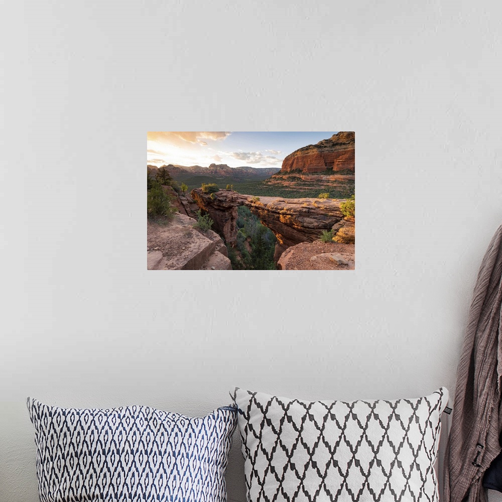 A bohemian room featuring Devils Bridge Sedona, Arizona, USA, North America.