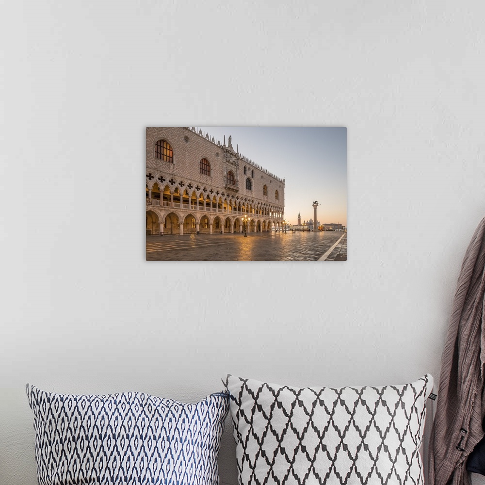 A bohemian room featuring Doge's Palace, St. Mark's Square (Piazza San Marco) Venice, Italy.