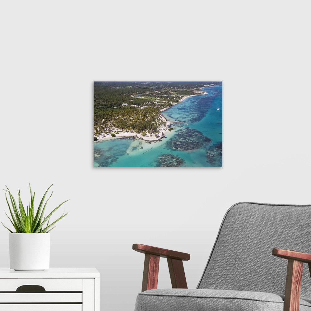 A modern room featuring Dominican Republic, Punta Cana, View of Cap Cana, Juanillo.