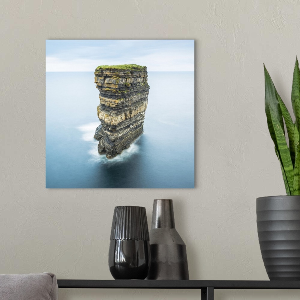 A modern room featuring Downpatrick Head, Ballycastle, County Mayo, Donegal, Connacht region, Ireland, Europe. The famous...