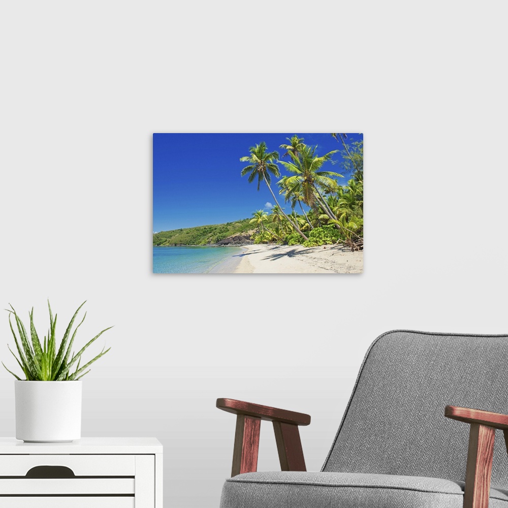 A modern room featuring Tropical beach, Drawaqa Island, Yasawa island group, Fiji, South Pacific islands, Pacific